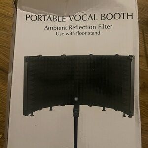 Portable Vocal Booth with Stand